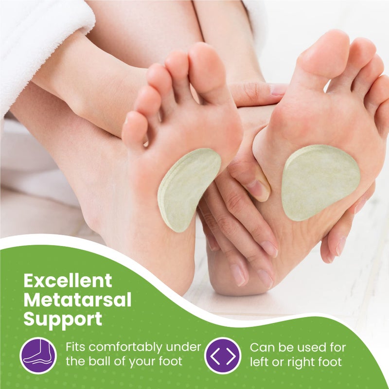 MARS WELLNESS Metatarsal Felt Foot Pad 1/8" Thick - USA Made - 6 Pairs (12 Pieces) - Image 3